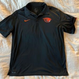 Oregon State Nike Dri Fit Polo - Large - Black